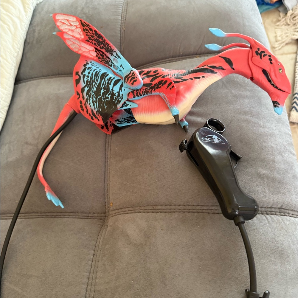 Interactive Red and Blue VR Dragon Accessory
